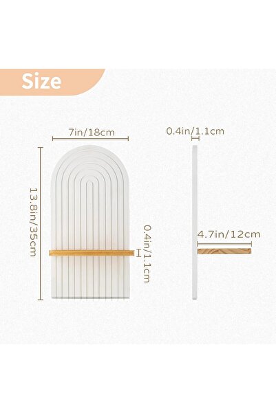 NUPTIO White Wood Candle Sconces - Set of 2 Boho Wall Decor, Mounted Candle Holders