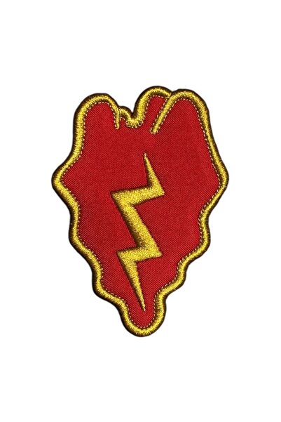 Ex Patch Korean War Turkish Military Lightning Embroidery Peç Patch - 5.5X8 cm