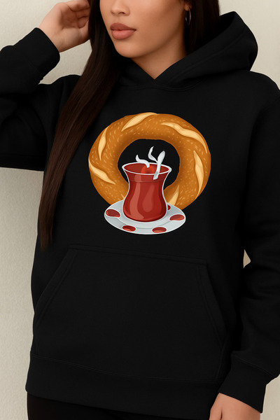 Trendy Sun سويت شيرت للجنسين بغطاء رأس بخيط واحد. عصري وممتع مع الخبز المقرمش...