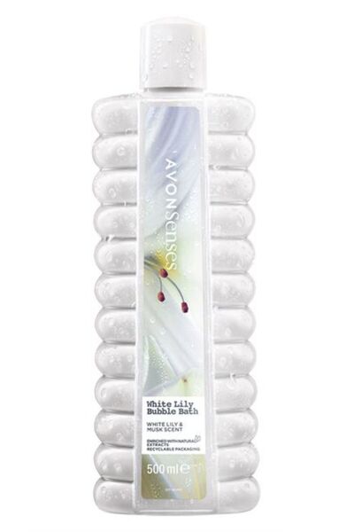 AVON Set of 3 x White Lily Bath Foam, 500ml