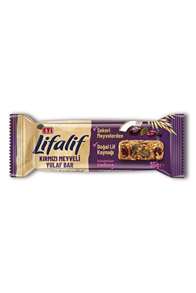 Eti LİFALİF KIRMIZI MEYVELİ YULAFLI BAR 35G 20Lİ