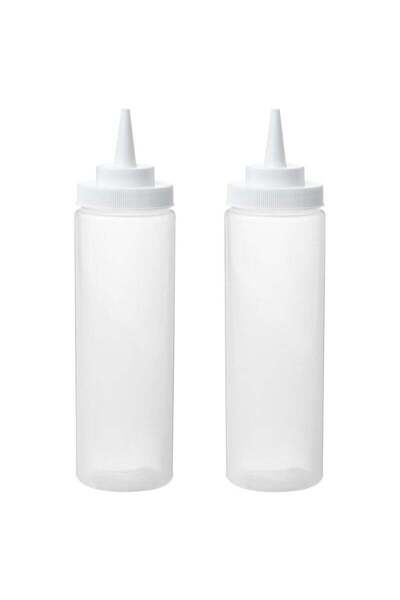 Generic Set of 2 Plastic Squeeze Bottle, 330 ml