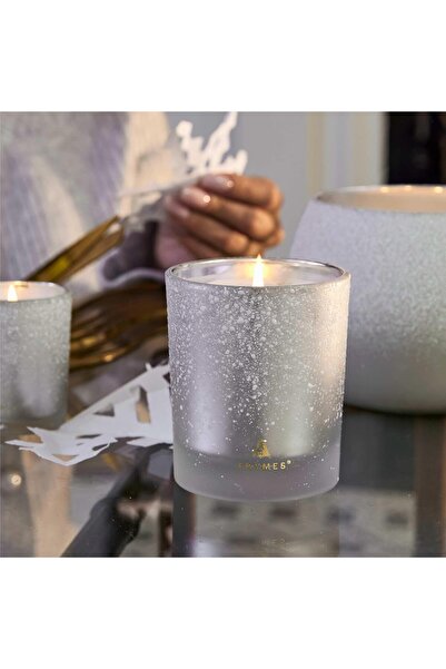 Thymes Frasier Fir Flocked Poured Candle (6.5 oz)