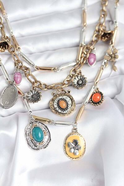 Clariss طقم قلادة نحاسية أصلية - Tj-Bko10722