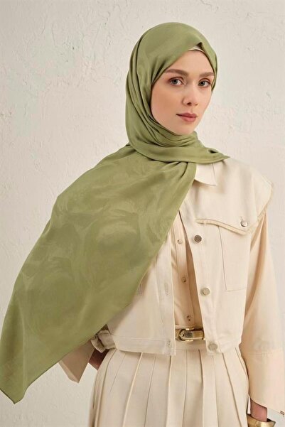 Armine Șal din lyocell viscon - model ondulat 1 - fistic 48