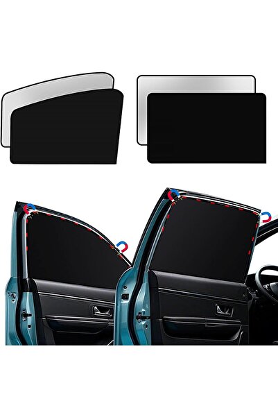 Generic ستائر نوافذ السيارة، عبوة من 4 ستائر شمسية مغناطيسية للخصوصية، مانعة ...