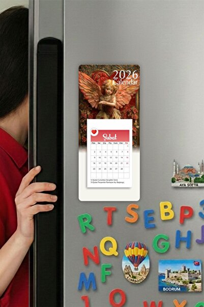 Tieni 2026 Takvimi | Buzdolabı Magnetli Takvim | Refrigerator Magnet Calendar...