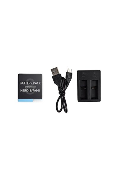 XTW Set: 1x Încărcător cu două sloturi + 1x Baterie de 1220 mAh pentru GoPro ...