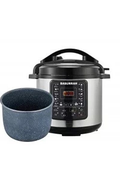 BASURRAH 6L Granite Electric Pressure Cooker 1000W
