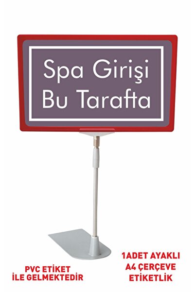 Gokco Είσοδος Σπα, Αυτός ο Πλαϊνός Πίνακας με Αυτοκόλλητο PVC, Πλαίσιο με Πόδ...