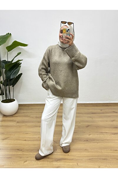 MOONSC Crew Neck Oversized Knitwear