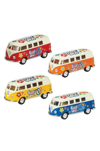 Volkswagen Bus collector's edition 1962 VW Classic Bus, metal, 4 pieces, scale 1:64