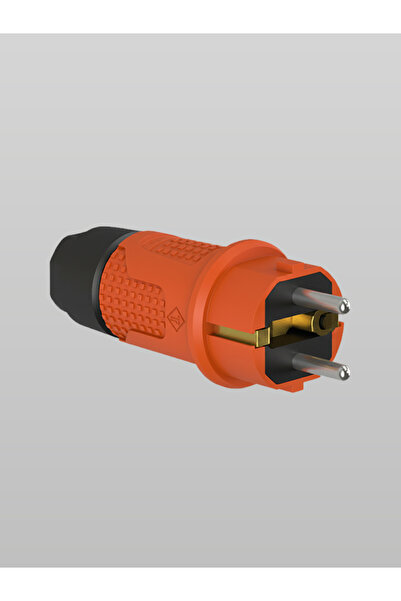 Bylion RAKORLU DÜZ FİŞ KAUÇUK TURUNCU 1X16 MONOFAZE DÜZ FİŞ