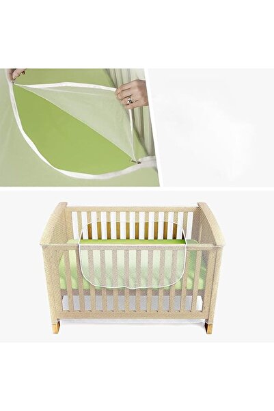 Generic Baby Crib Mosquito Net with Zipper, 70×120 cm Canopy Insect Protection – Haniya