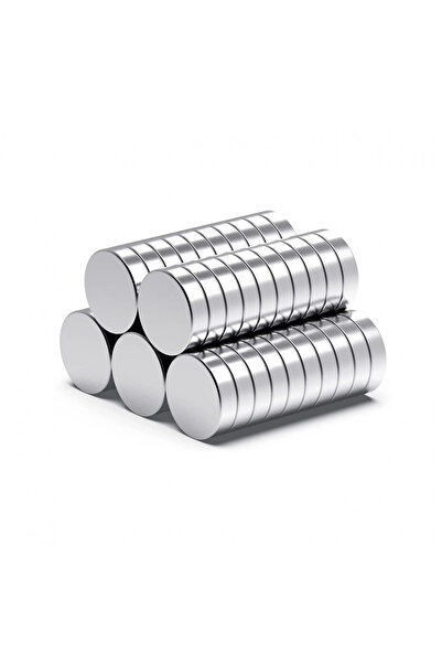 Epilons 10Pcs 10X1Mm Round Neodymium Magnet Strong Durable Magnet Nickel Plated