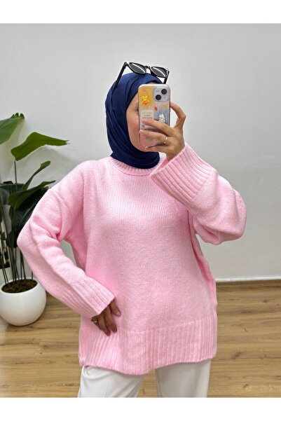 MOONSC Crew Neck Oversized Knitwear