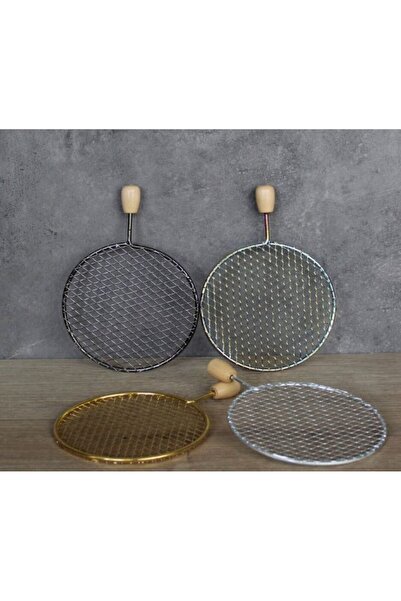 MEGAHED NARGİLECİM Ahşap Saplı Nargile Yanmazı | Metal Tel Izgara | Çoklu Renk Seçenekli | Isıya Dayanıklı