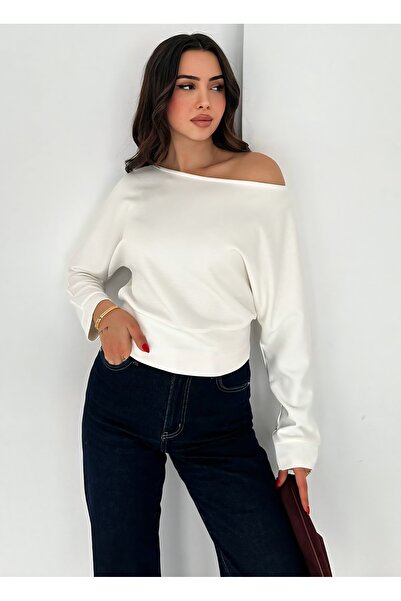 Noa Noa Μπλούζα από ύφασμα Modal με λαιμόκοψη καγιάκ