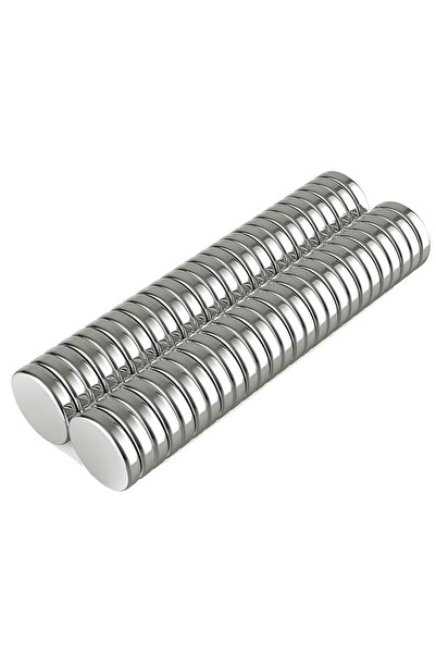 Epilons 50Pcs 10X2Mm Round Neodymium Magnet Strong Magnet Nickel Plated