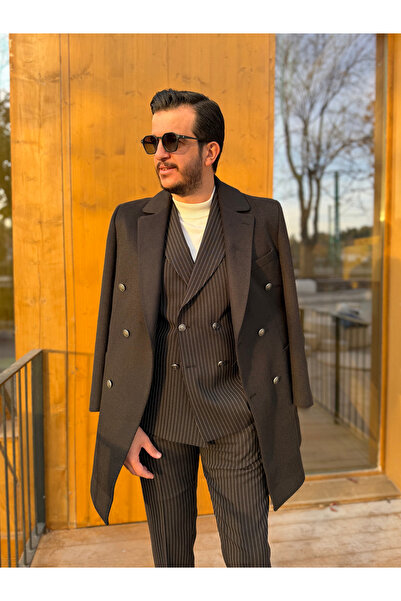 Avni Ceylan Italian Style Striped S Slim Fit K Double-Breasted Suit