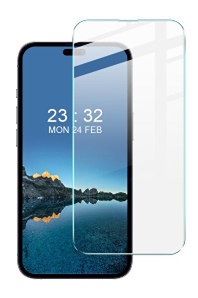 Powerfox واقي شاشة متوافق مع آيفون 15 برو ماكس، مصنوع من الزجاج الحقيقي، ذو ح...