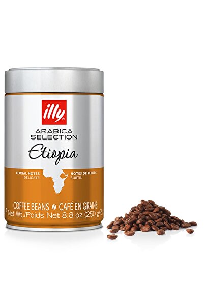 illy Arabica Selections Ethiopia Whole Bean Coffee, 100% Arabica, Light Roast, 8.8 oz Can (Pack of 1