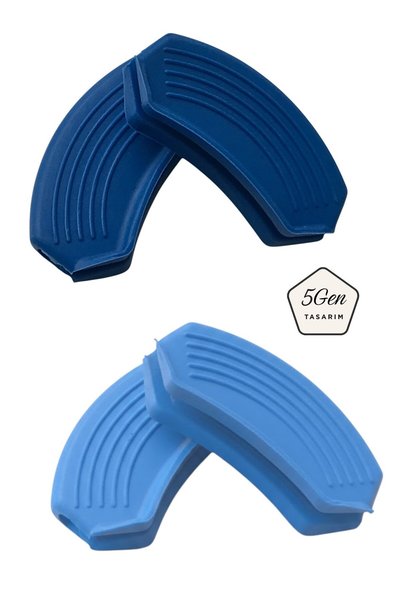 5Gen Tasarım Silikon Tutacak Seti (Sahan Tutacağı) (2 set 4 adettir)