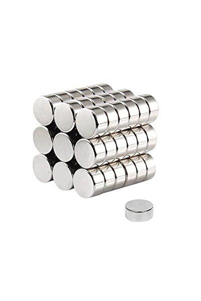 Epilons 100 Pieces 8X3Mm Round Neodymium Magnet Strong Nickel Plated Quality Durable Magnet