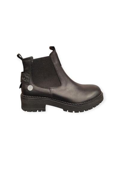 Mammamia D25KB-1625 KISA TOPUK KAYMAZ CHELSİ DERİ KADIN BOT