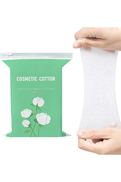 Generic 200 قطعة من وسادات القطن الفاخرة القابلة للتمدد، مسام مفتوحة ومغلقة، ...