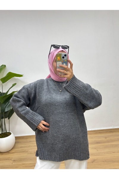 MOONSC Crew Neck Oversized Knitwear