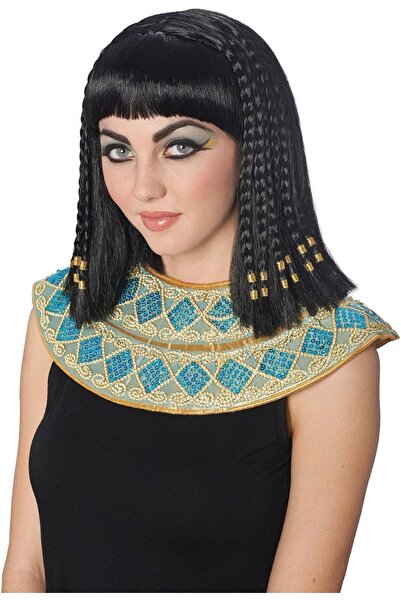 Costume Culture باروكة كليوباترا المضفرة الفاخرة للنساء