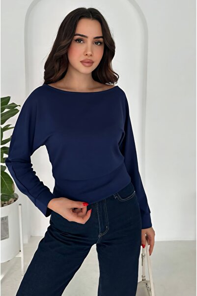 Noa Noa Μπλούζα από ύφασμα Modal με λαιμόκοψη καγιάκ