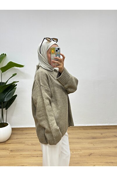 MOONSC Crew Neck Oversized Knitwear