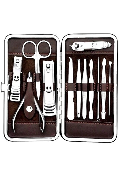 Epilons Profesyonel Çelik Manikür Pedikür Seti 12 Parça