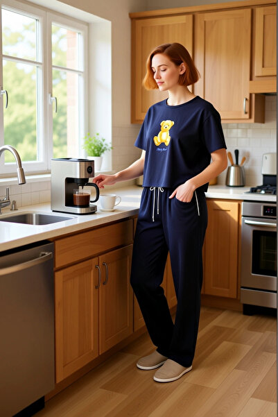 PayBuy Γυναικεία Αικικ με τύπωμα φαρδύ μπατζάκι Σετ Πιτζάμες Λειτουργικό Ανθεκτικό Ποιοτικό Άνετο Μοντέρνο