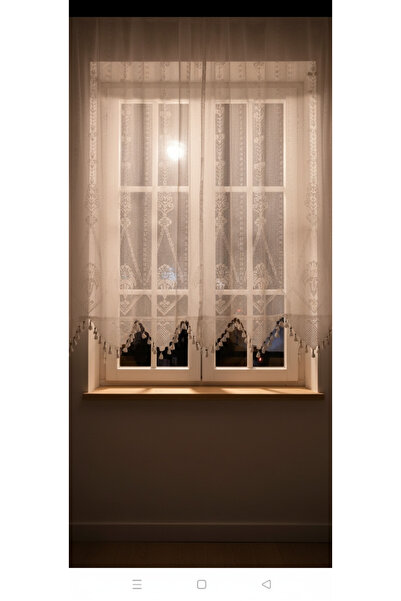 PAZARSEN Tulle Curtain Authentic Macrame Handcrafted Lace Natural Cotton Knitted Woven Curtain