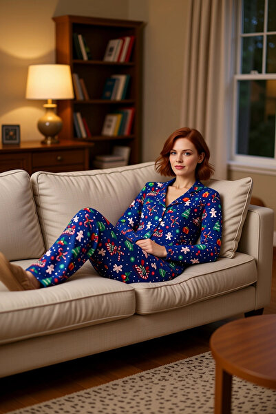 PayBuy Ženska novogodišnja pidžama sa majicom i pantalonama, funkcionalna, iz...