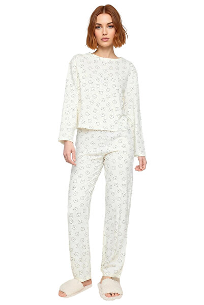 PayBuy Women's Teddy Bear Cotton Pajama Set Functional Durable Quality Comfortable Aesthetic Comfortable