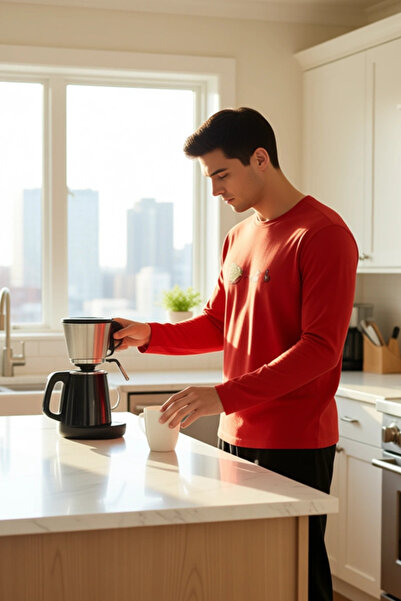 PayBuy Men's New Year Themed Crew Neck Pajama Set Functional Durable Quality Comfortable Stylish