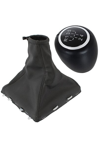 Autowag Set schimbător de viteze + manșon de protecție pentru Opel Vectra C FL 2005-2008, negru