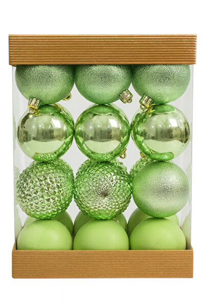 OKAVANGO Коледна украса за елха Коледни украси Счупени Цветни 6 см 24 броя