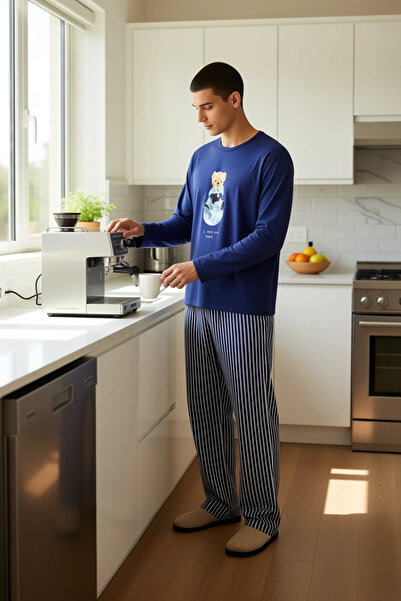 PayBuy Σετ πιτζάμες με μακριά μανίκια Astronaut με τύπωμα Γυναικεία Λειτουργική Ανθεκτική Ποιότητα Άνετη Κομψή