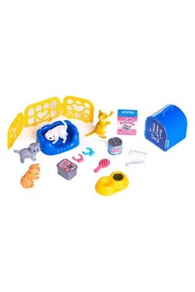 SHOPIENS Playset with Cats - House, Nest & Accessories