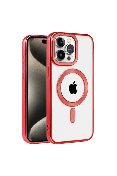 eco port غطاء حماية كرونوس ماجسيف لهاتف آيفون 14 برو ماكس - أحمر