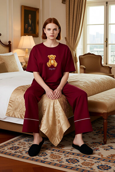 PayBuy Women's Ayicik Printed Wide Leg Pajama Set Functional Durable Quality Comfortable Modern