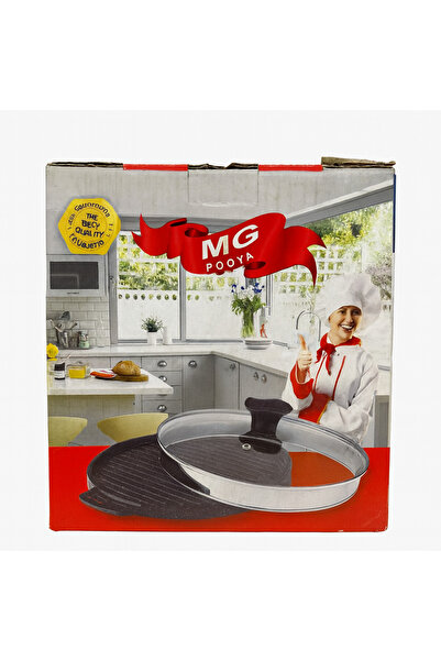 OEM MG Pooya Grill Pan with Heat-Resistant Lid, Diameter 32 cm