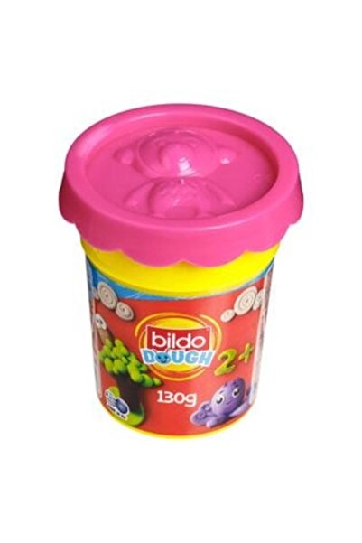 SHOPIENS Bildo DOH Pink Modeling Clay in Cup with Animal-Shaped Lid 130 g