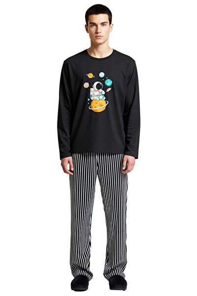 PayBuy Long Sleeve Astronaut Printed Pajama Set Women Functional Durable Quality Comfortable Stylish