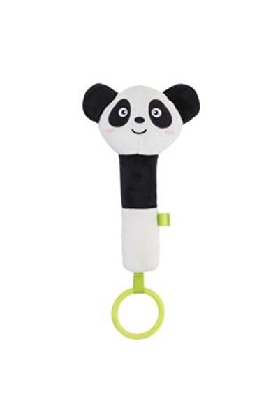 SHOPIENS Plush Rattle Toy Panda & Teething Ring 17 cm